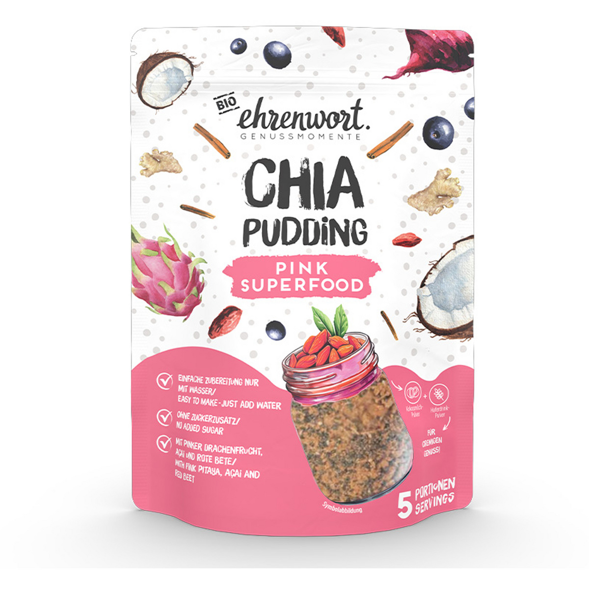 Image of ehrenwort Pink Superfood Chia Pudding