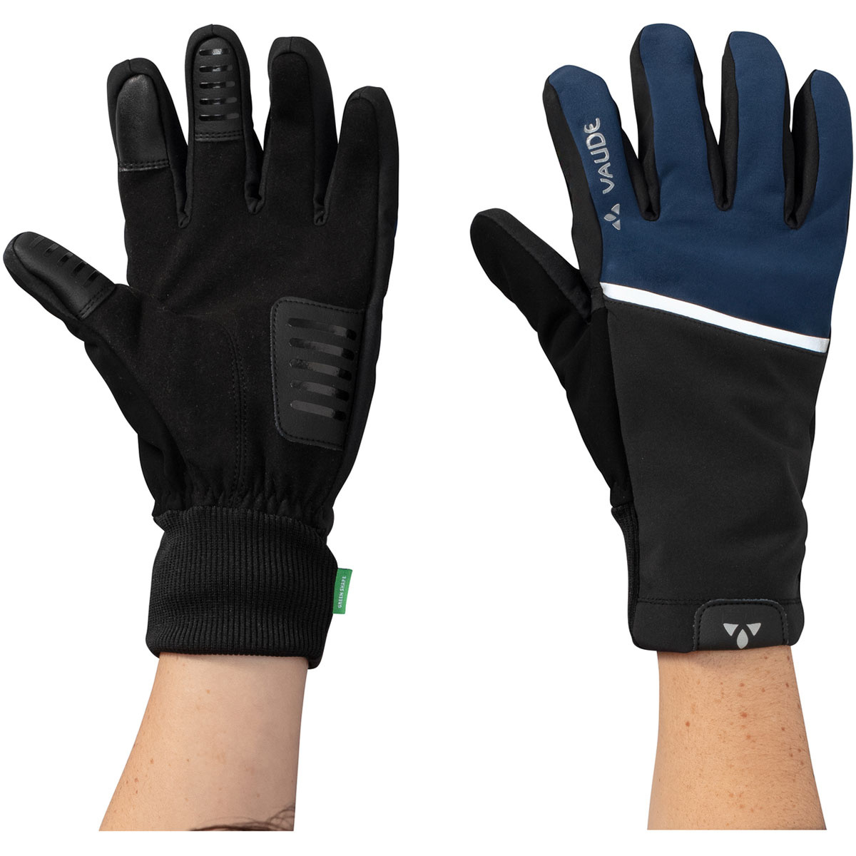 Vaude Guanti ciclismo Hanko II (Taglia S, Blu)