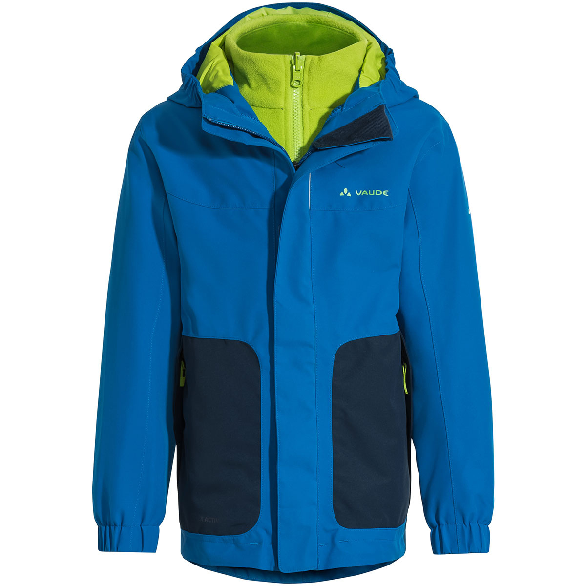 Vaude Kinder Campfire 3in1 IV Jacke (Größe 104, blau)