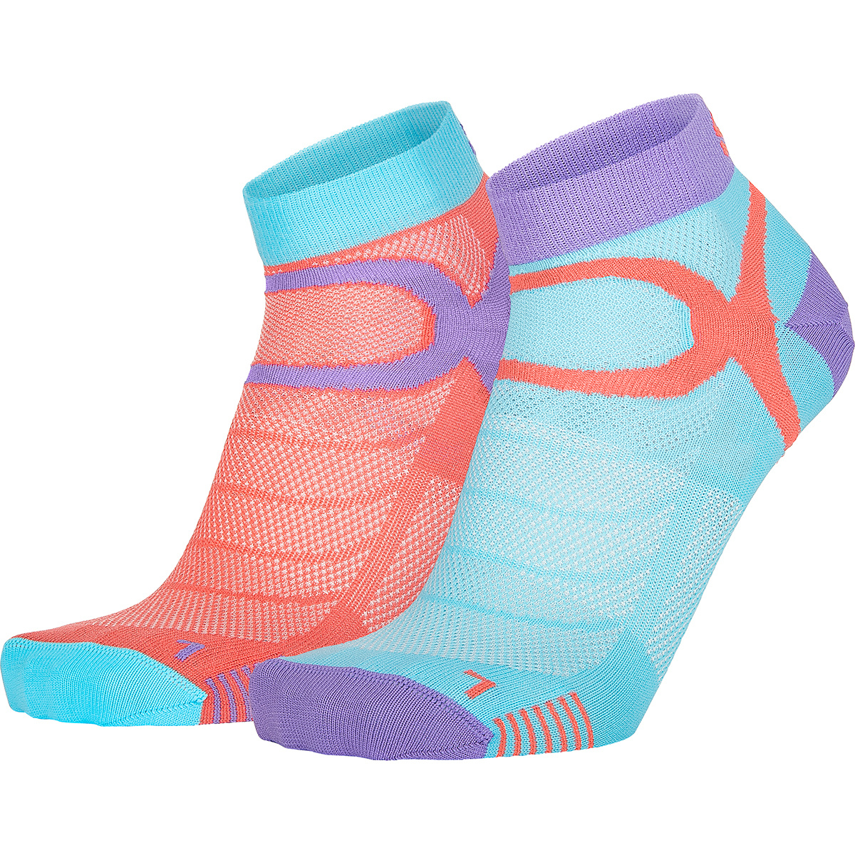 Eightsox Chaussettes pack de 2 Sport Color 3 (taille 35 , Orange)