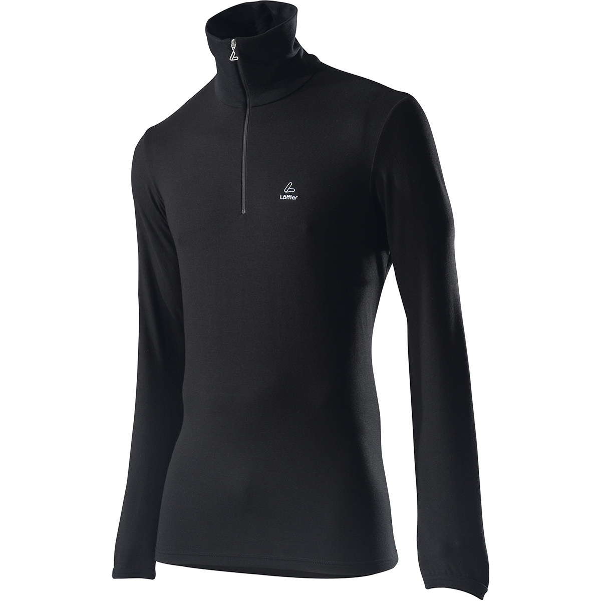 Löffler Herren Transtex Basic CF Zip Longsleeve (Größe XXL, schwarz)