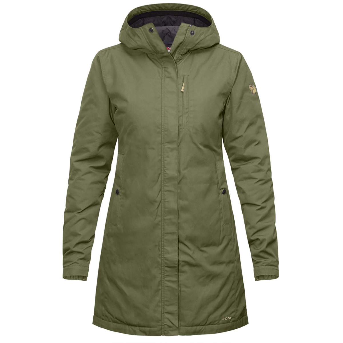 Fjällräven Damen Kiruna Padded Mantel (Größe XL, gruen)