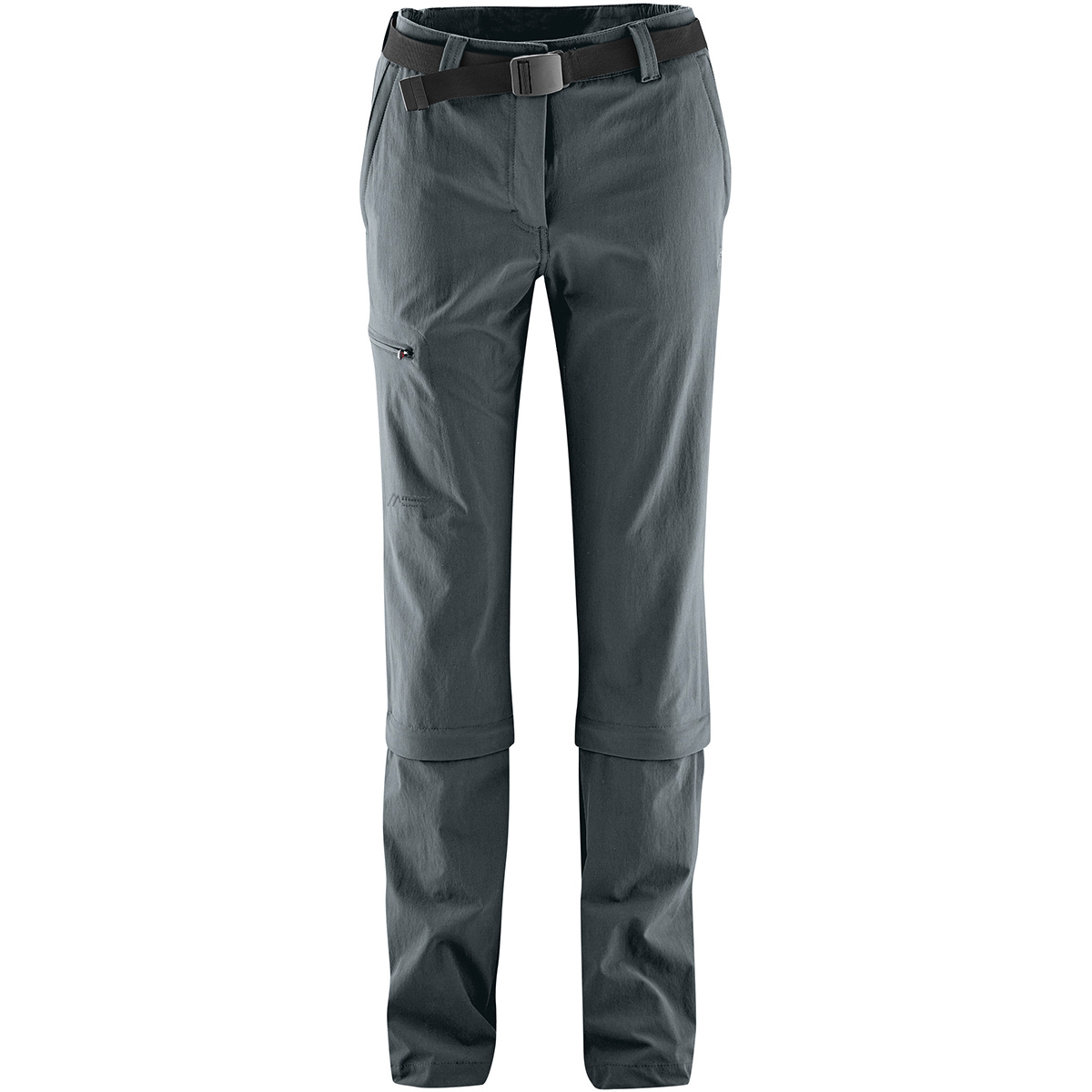 Maier Sports Donna Pantaloni Zip Arolla (Taglia XL, Grigio)