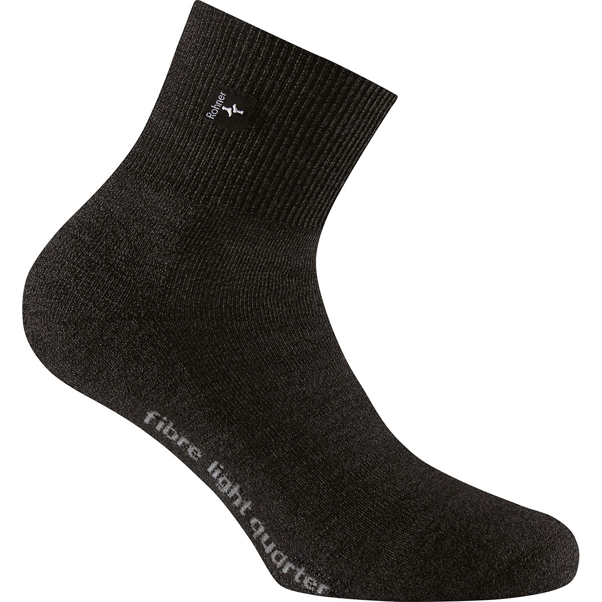 Rohner Calze Fibre Light Quarter (Taglia 39 , Nero)