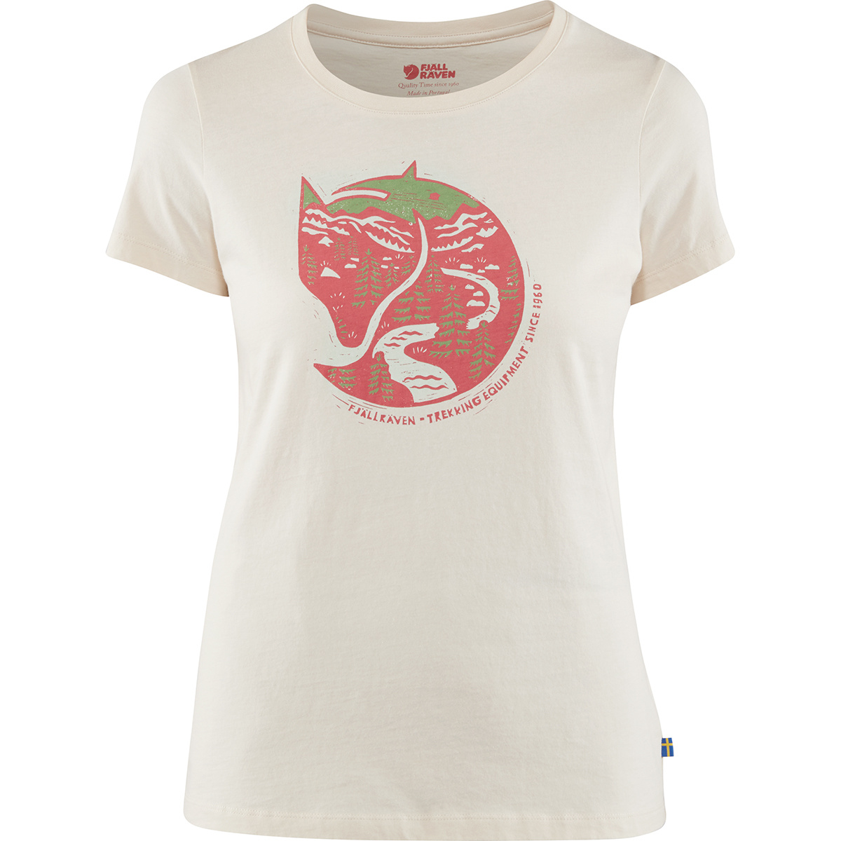 Image of Fjällräven Damen Arctic Fox Print T-Shirt