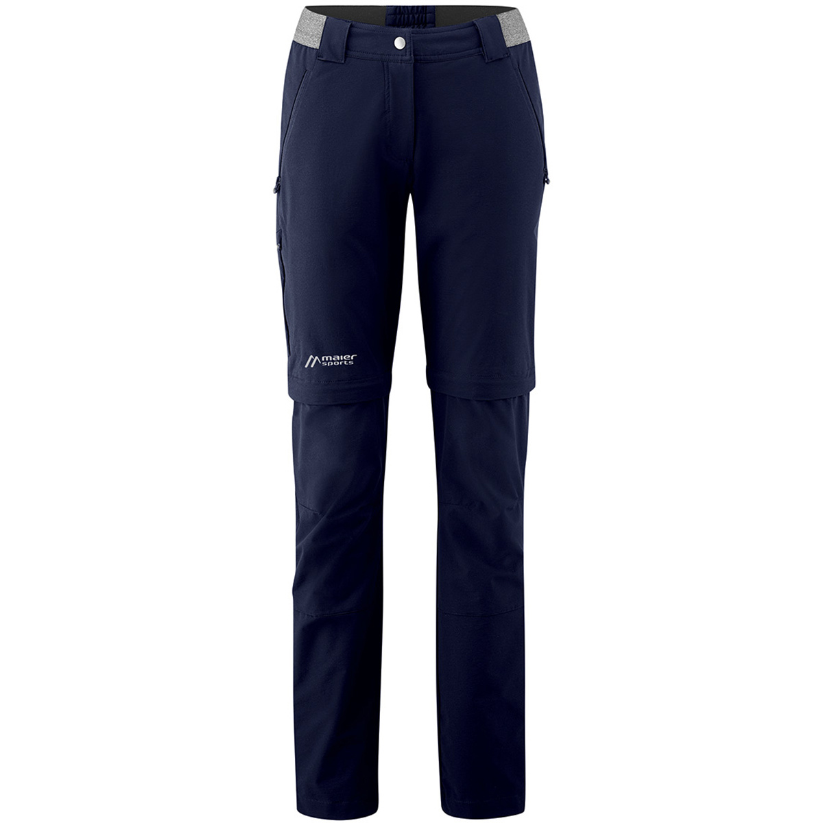Maier Sports Damen Norit Zip 2.0 Zip Off Hose (Größe 3XL, blau)