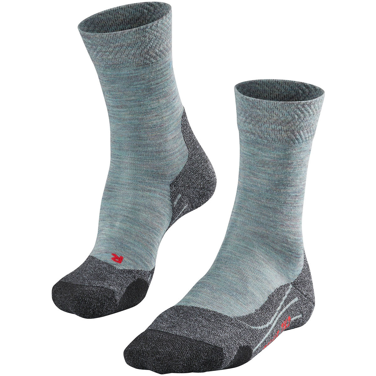 Falke Femme Chaussettes TK2 Melange (taille 39 , Gris)