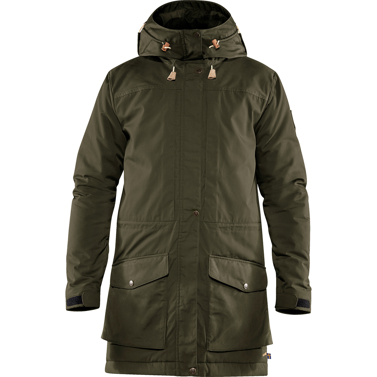 Fjällräven Homme Parka Singi Wool Padded (taille XL, Vert)