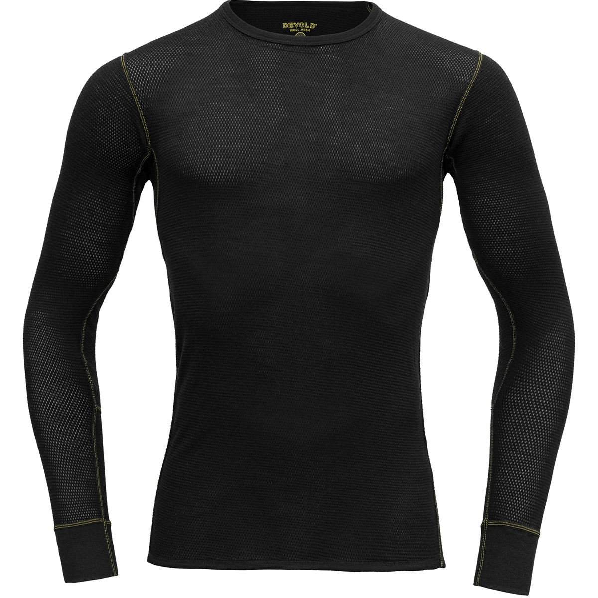 Devold Herren Wool Mesh Longsleeve (Größe L, schwarz)