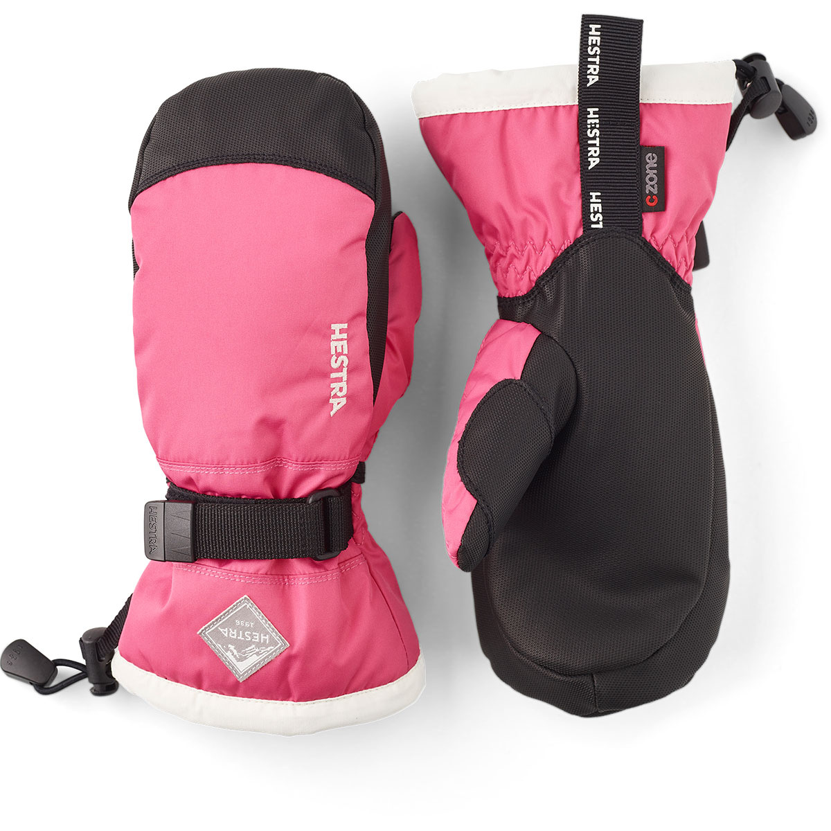 Hestra Kinder Gauntlet Czone Handschuhe (Größe M, pink)