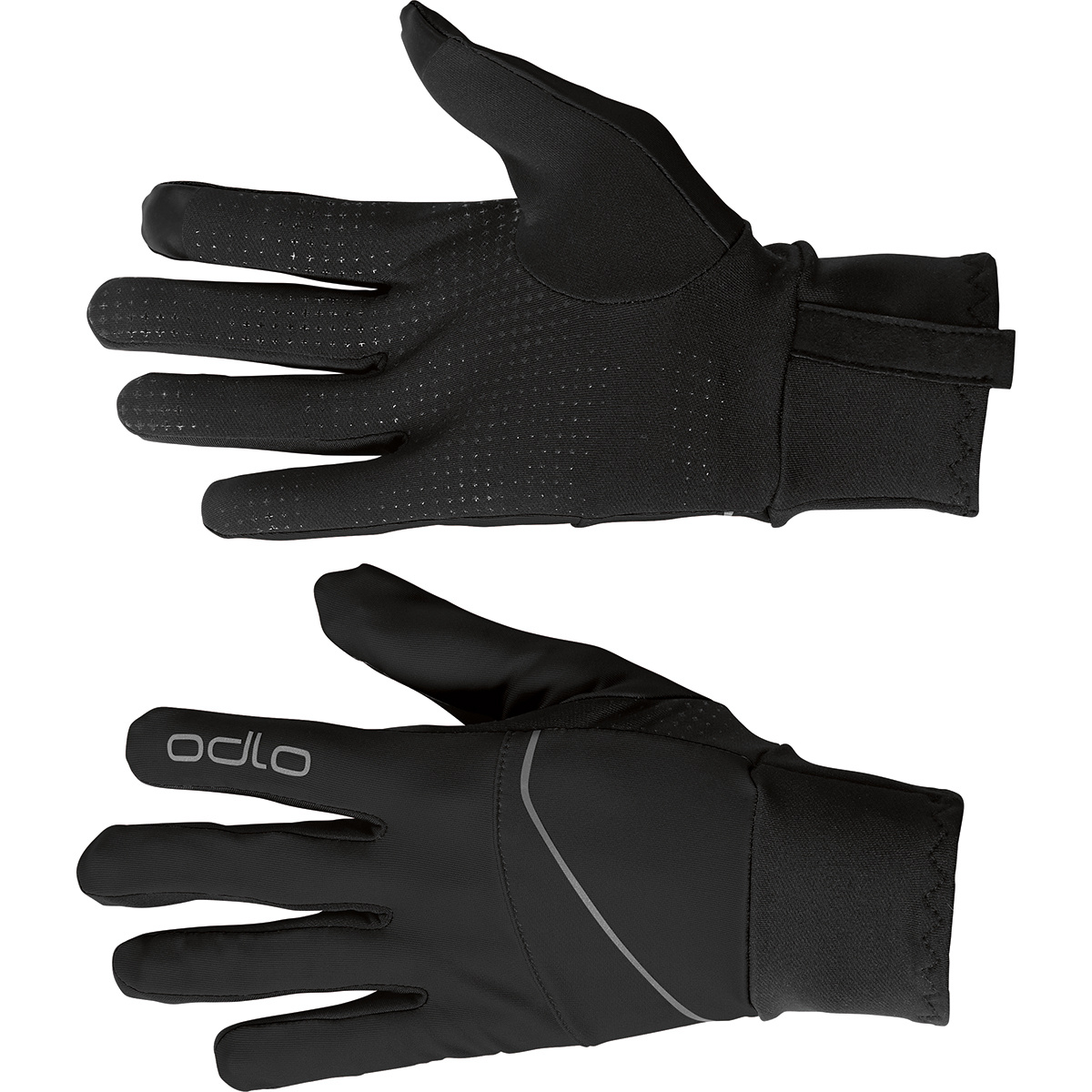Odlo Guanti leggeri Intensity Safety (Taglia XS, Nero)