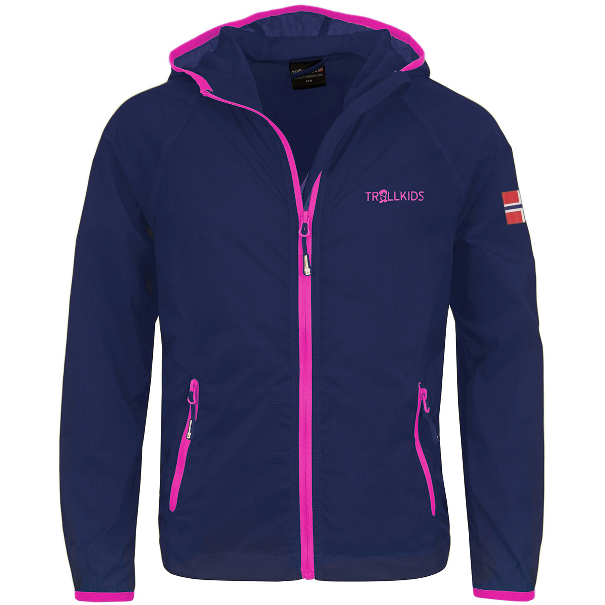 Trollkids Bambino Giacca da running Fjell (Taglia 110, Blu)