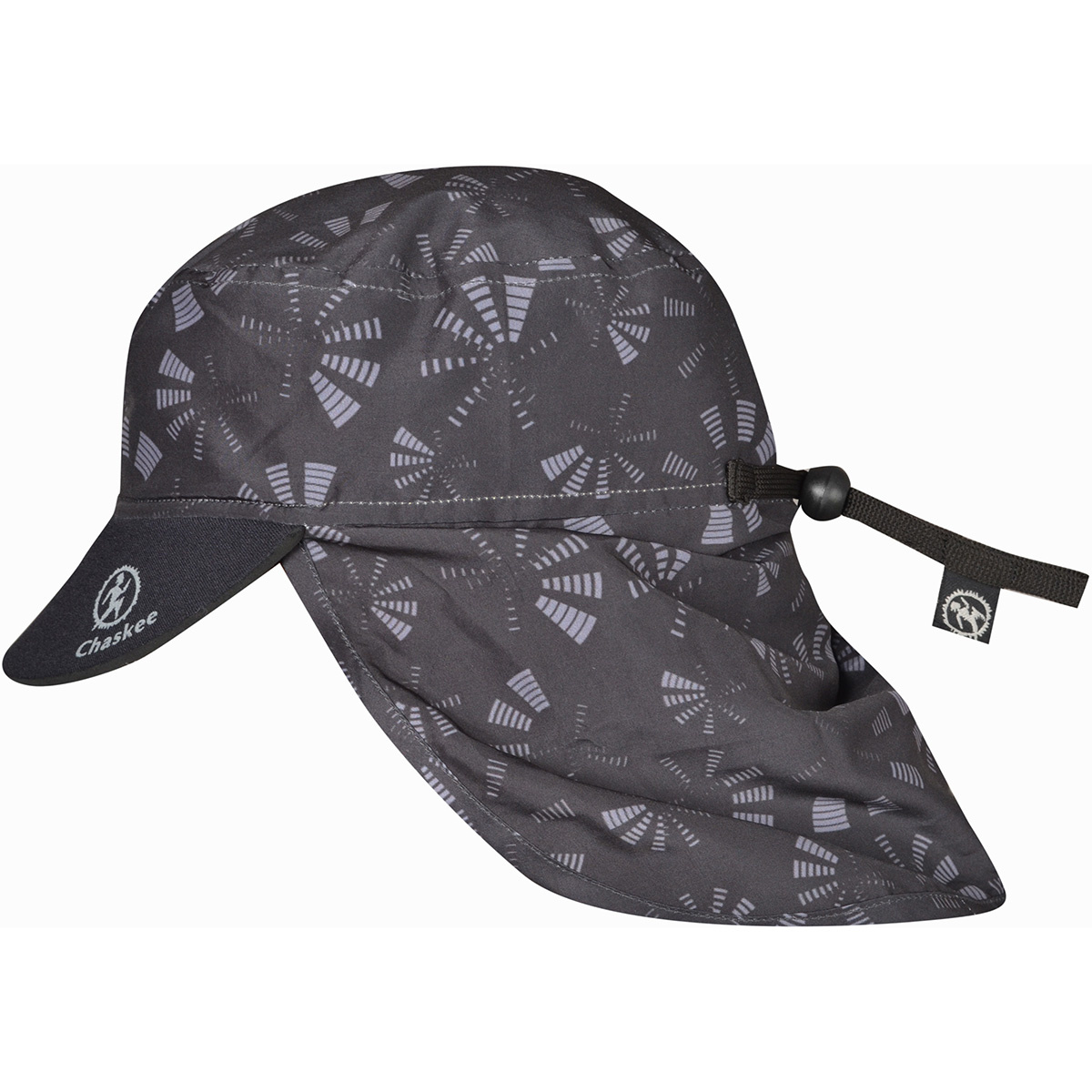 Chaskee Kinder Sahara Cap (Größe ONE SIZE, schwarz)