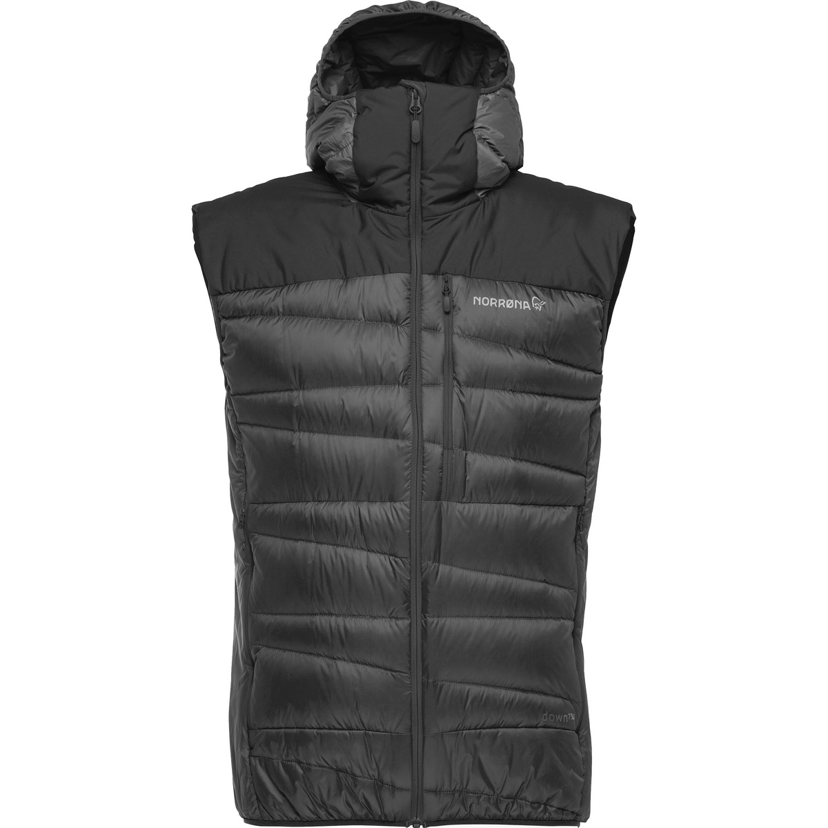 Norrona Uomo Gilet Falketind Down750 (Taglia L, Nero)