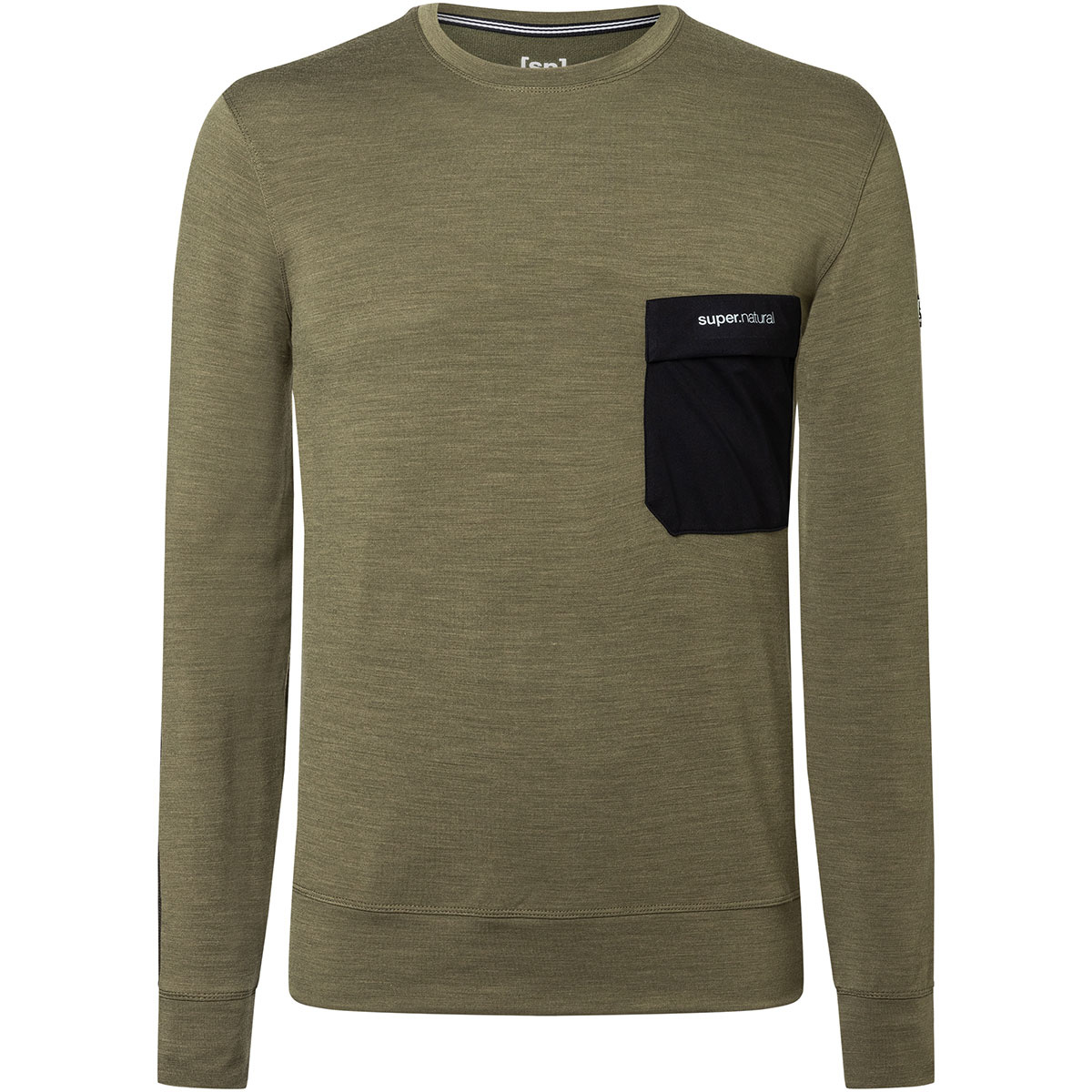 Image of Super.Natural Uomo Maglione Alpine Pocket Crew
