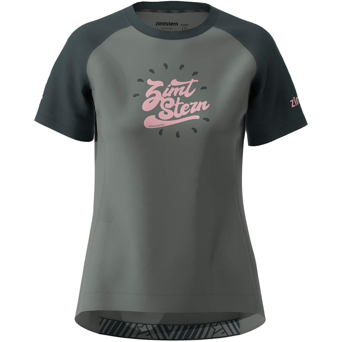 Zimtstern Damen PureFlowz Radtrikot (Größe M, grau)