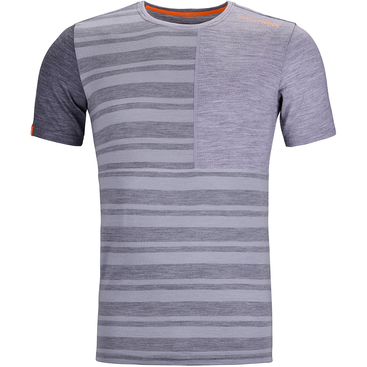 Ortovox Uomo Maglia a manica corta 185 Rock'n'wool (Taglia M, Grigio)