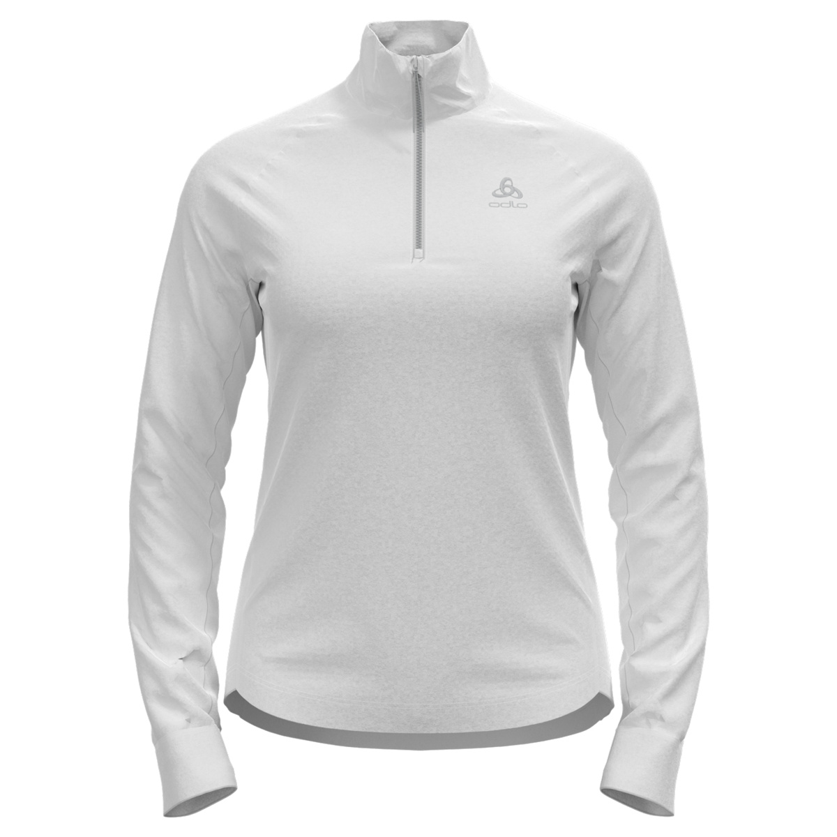 Odlo Femme T-shirt long Berra Half Zip (taille XL, Blanc)