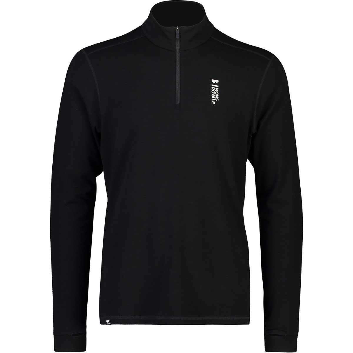 Image of Mons Royale Uomo Maglia a manica lunga 1/4 zip Cascade Flex 200