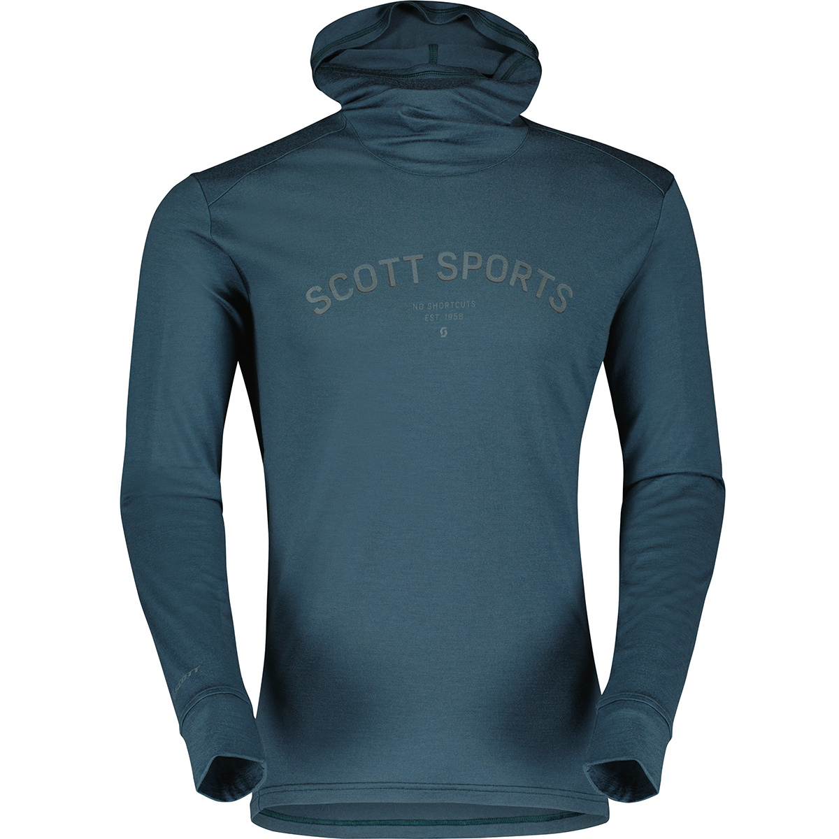 Image of Scott Uomo Maglia a manica lunga con cappuccio Defined Merino