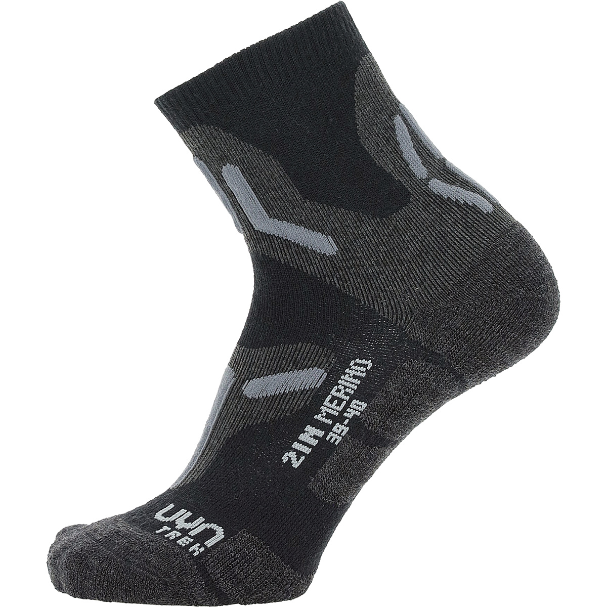 Uyn Damen Trekking 2in Merino Socken (Größe 41 , schwarz)