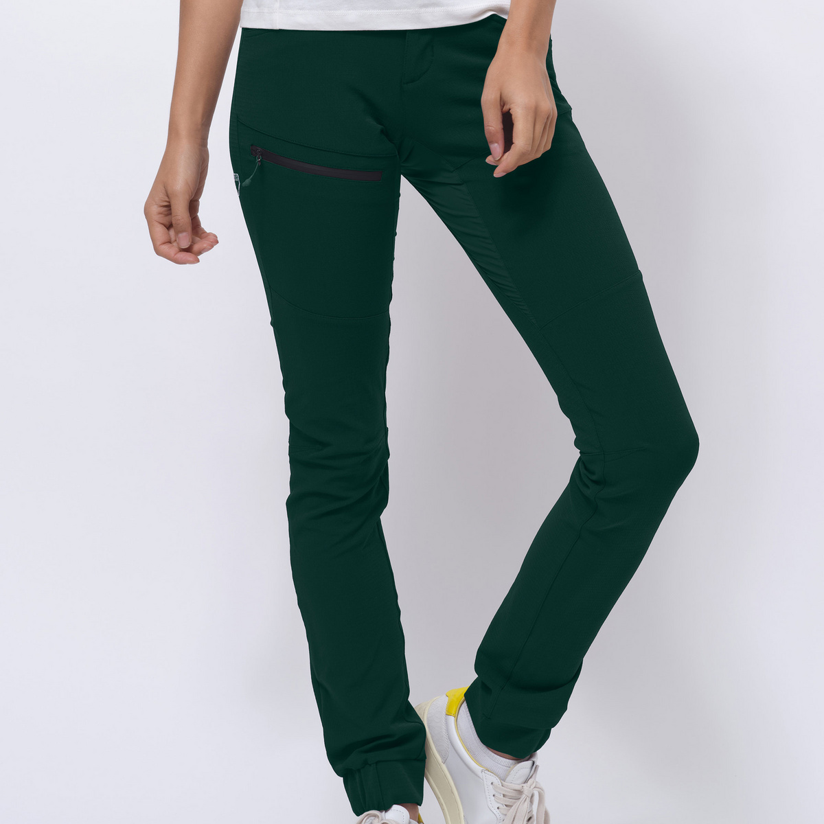 Looking for Wild Femme Pantalon F-208 (taille M, Vert)