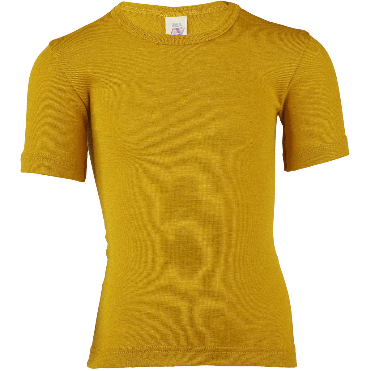Engel Bambino Maglia a manica corta (Taglia 92, Giallo)
