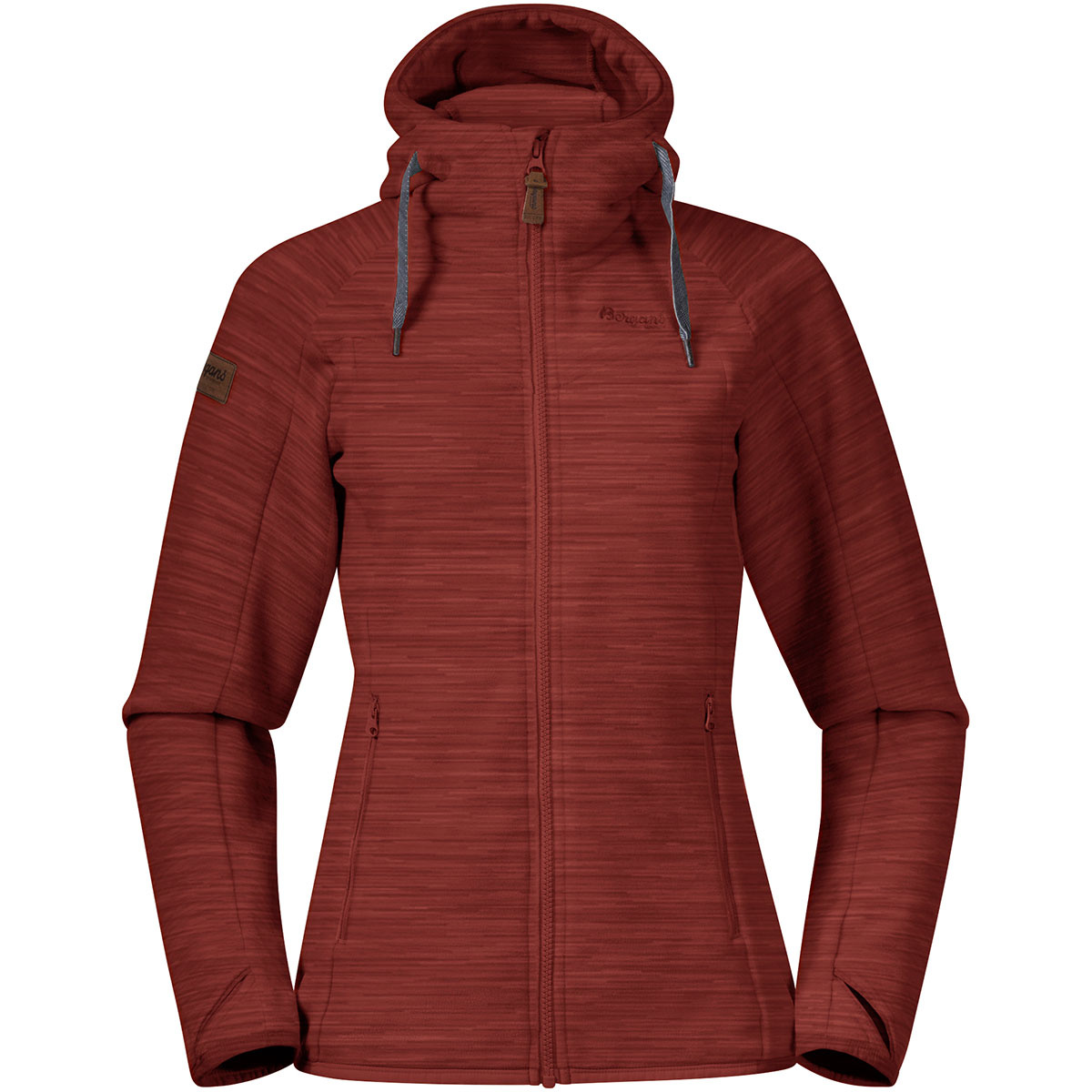 Bergans Damen Hareid Fleece Jacke (Größe XS, rot)
