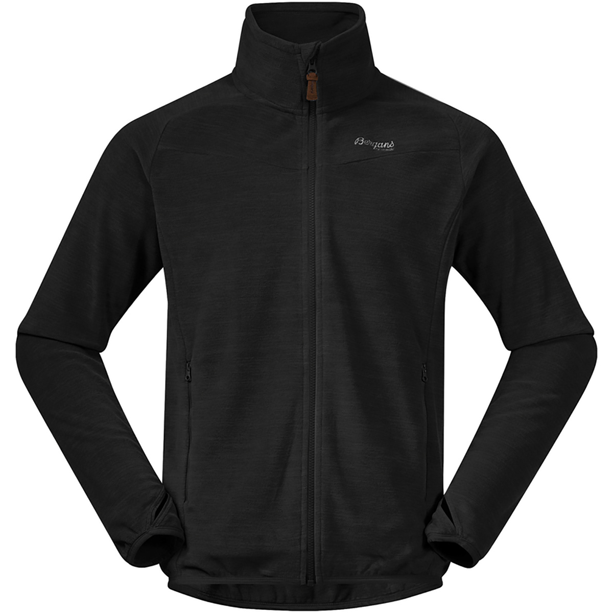 Bergans Herren Hareid Fleece Jacke (Größe S, schwarz)