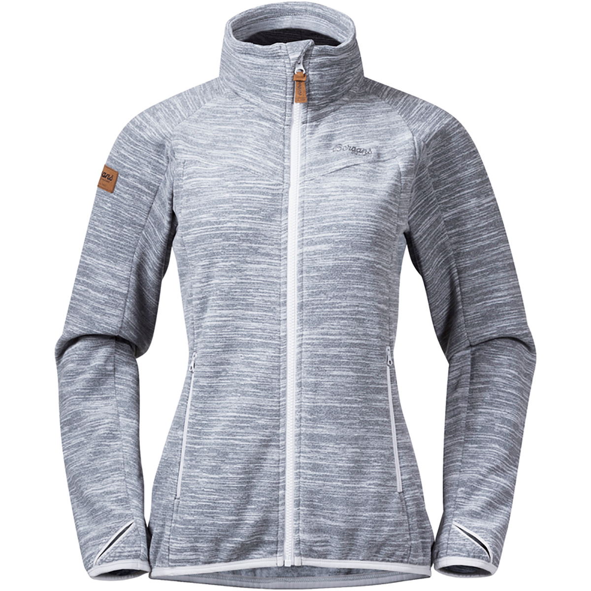 Bergans Damen Hareid Fleece Jacke (Größe M, grau)