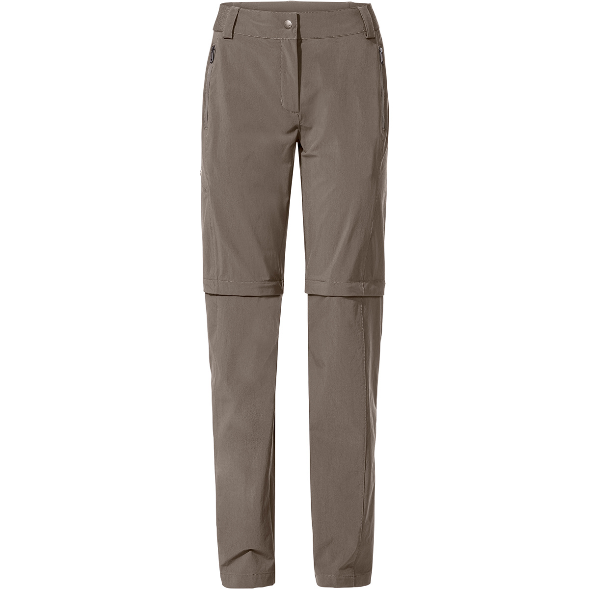Vaude Damen Farley Stretch Zo T-Zip II Hose (Größe XXS, braun)