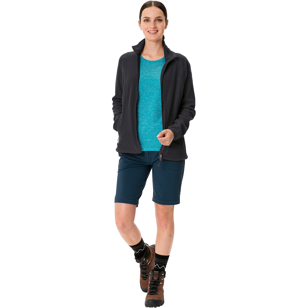 Vaude Damen Rosemoor II Fleece Jacke (Größe XXL, schwarz)