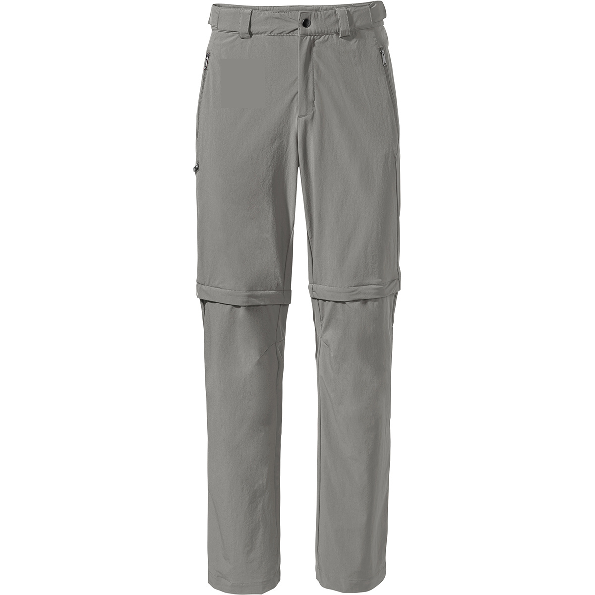 Vaude Uomo Pantaloni Farley Stretch T-Zip III (Taglia XS, Grigio)