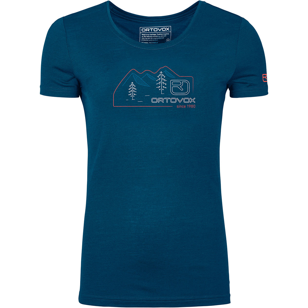 Ortovox Damen 140 Cool Vintage Badge T-Shirt (Größe XS, blau)
