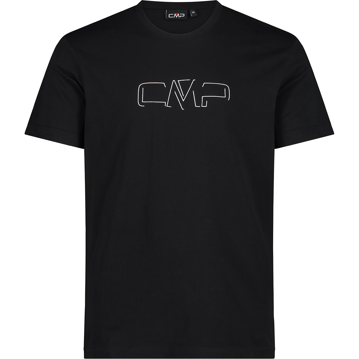 CMP Herren Logo T-Shirt (Größe 4XL, schwarz)