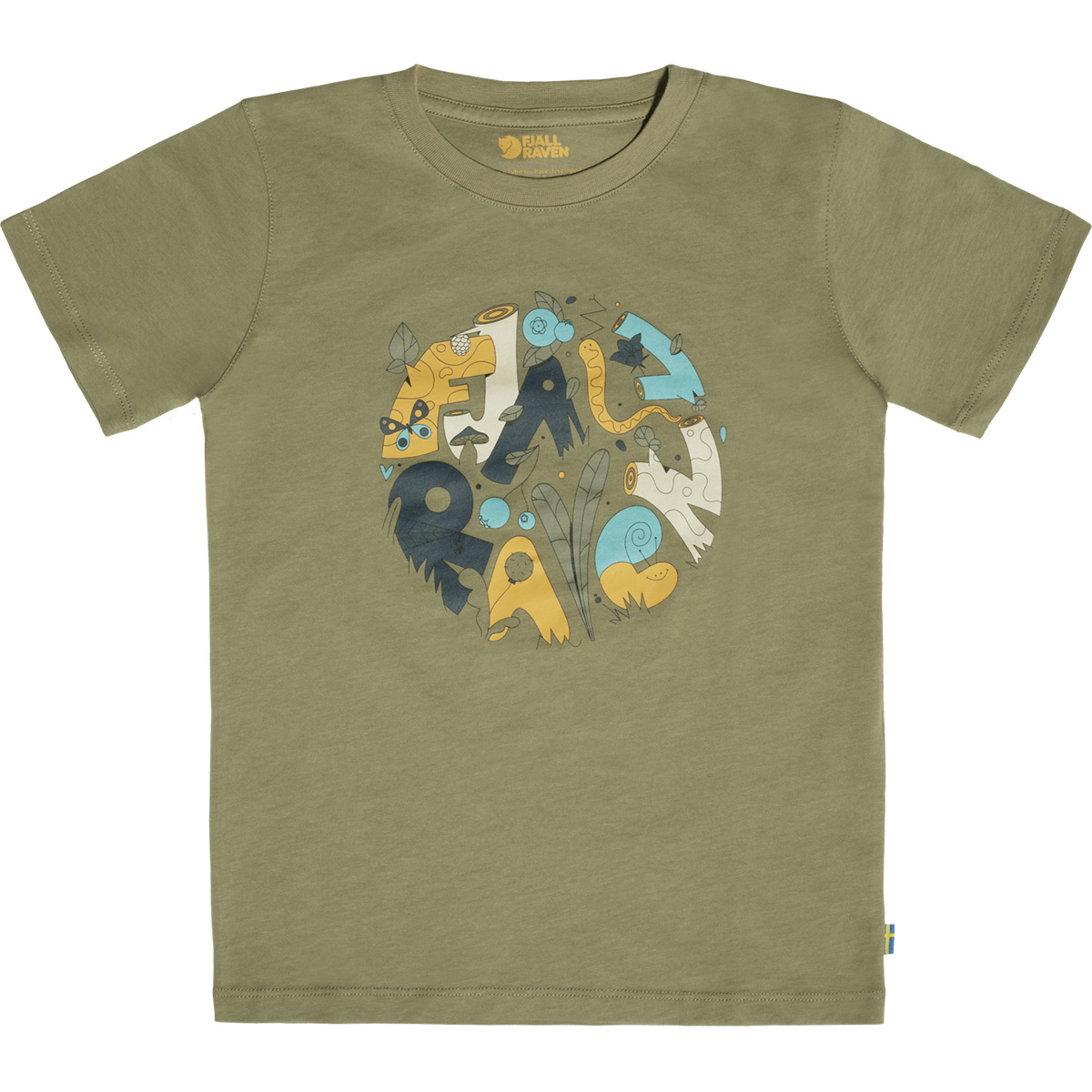 Fjällräven Kinder Forest Findings T-Shirt (Größe 146, oliv)