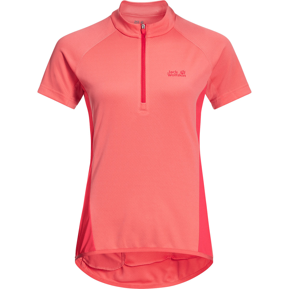 Jack Wolfskin Damen Tourer Half Zip Radtrikot (Größe M, pink)