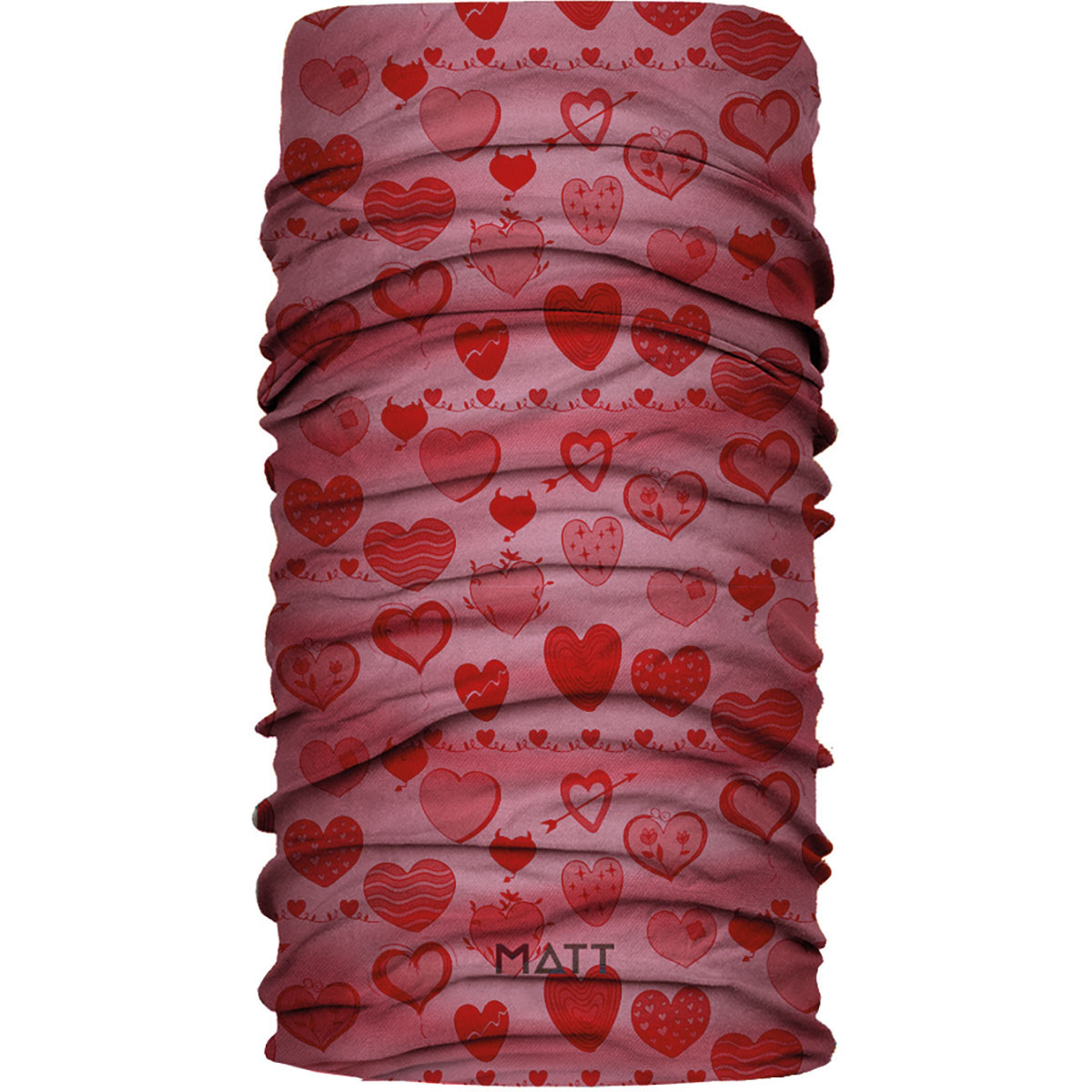 MATT Enfants Serviette tubulaire Coolmax Eco (taille ONE SIZE, Rouge)