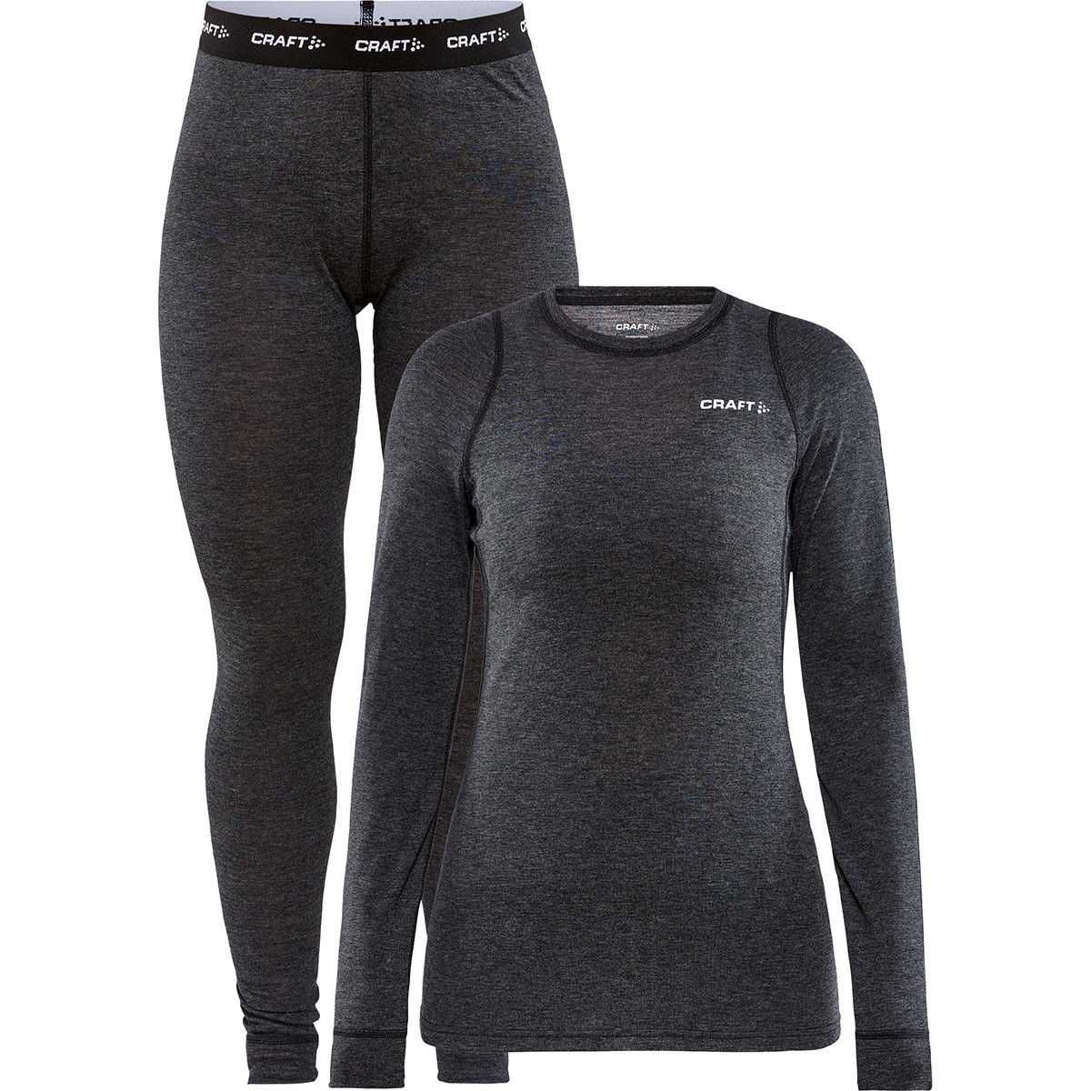 Craft Damen Core Wool Merino Unterwäsche Set (Größe XS, schwarz)