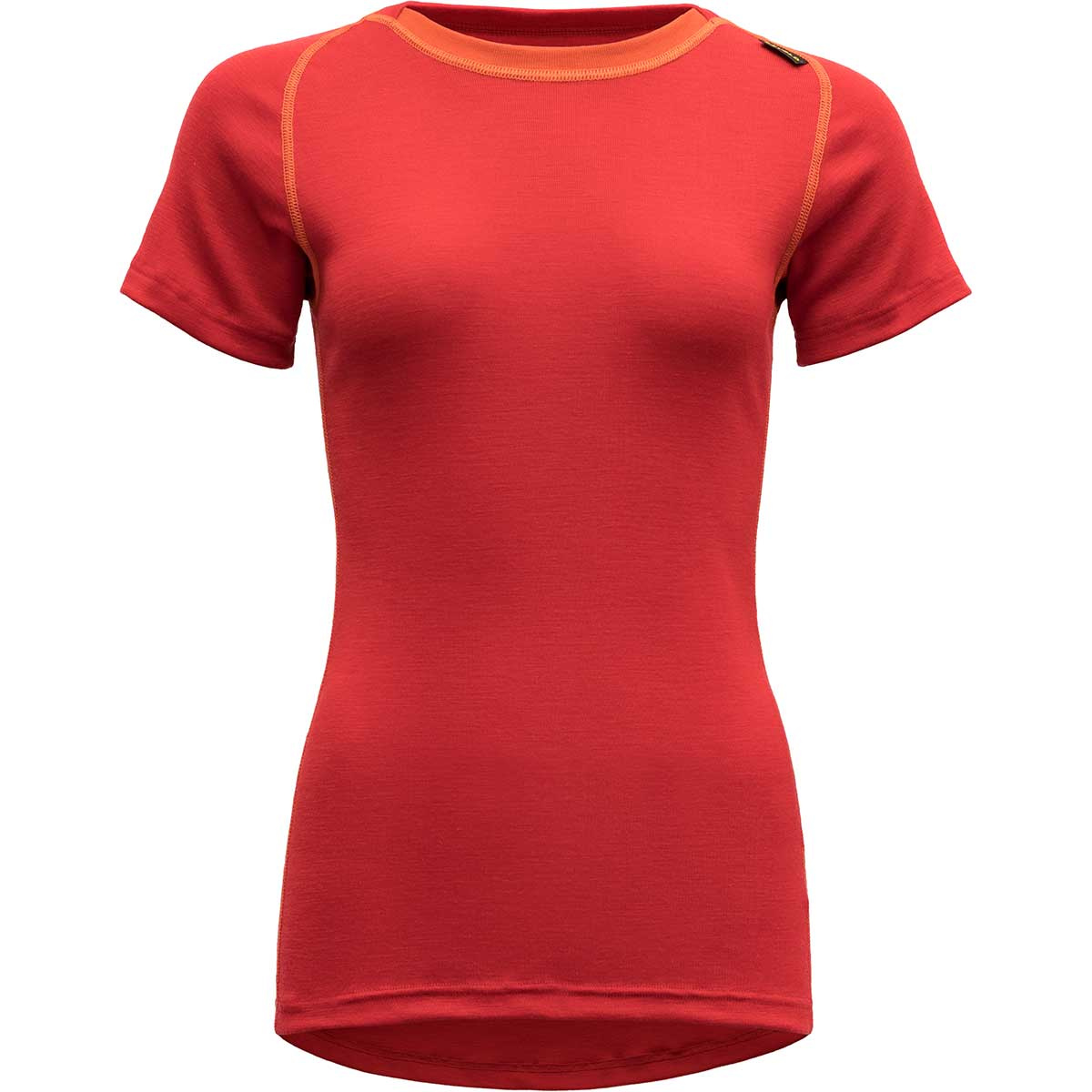 Devold Femme T-shirt Basic (taille XL, Rouge)