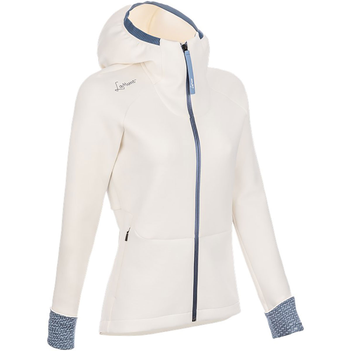 LaMunt Damen Antje Thermal Hoodie Jacke (Größe L, weiss)