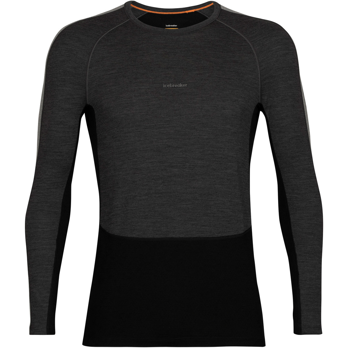 Icebreaker Uomo Maglia a maniche lunghe ZoneKnit 200 Crewe (Taglia M, Grigio)