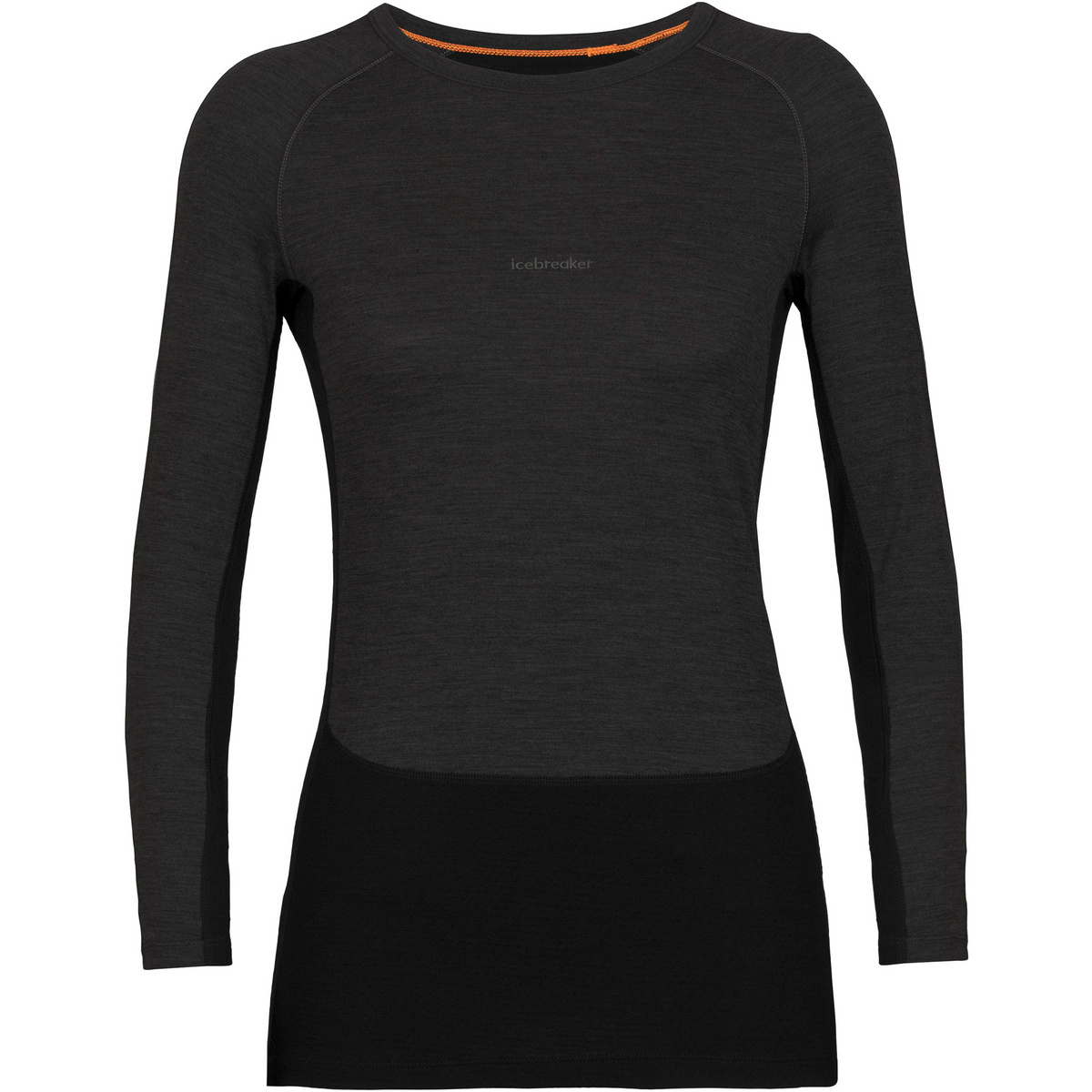 Icebreaker Femme T-shirt long ZoneKnit 200 Crewe (taille S, Gris)