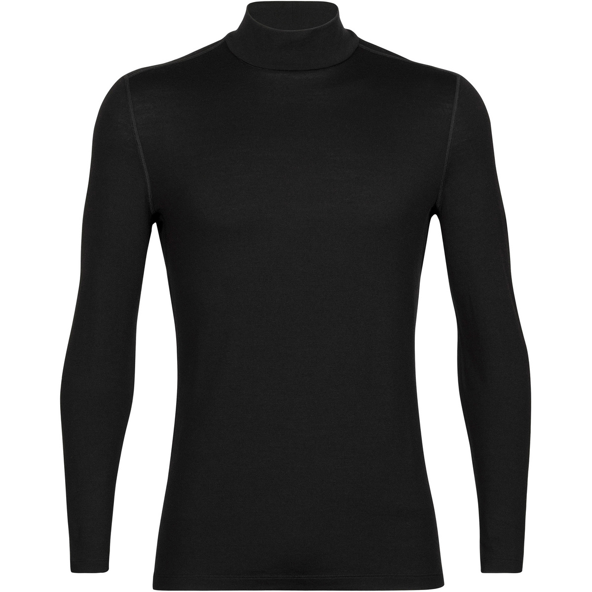 Icebreaker Homme T-shirt long 260 Tech Turtleneck (taille L, Noir)