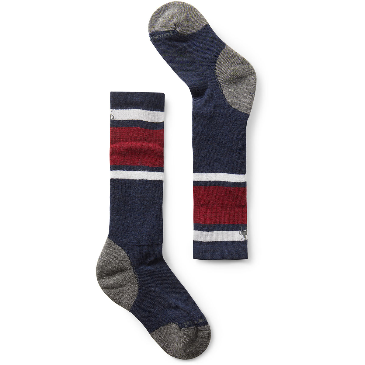Smartwool Enfants Chaussettes Winter Full Cushion Stripe OTC (taille 29 , Bleu)