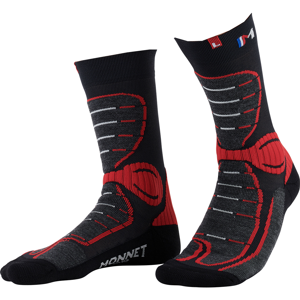 Monnet Calzini Jarrette Energy Nordic (Taglia 37 , Nero)