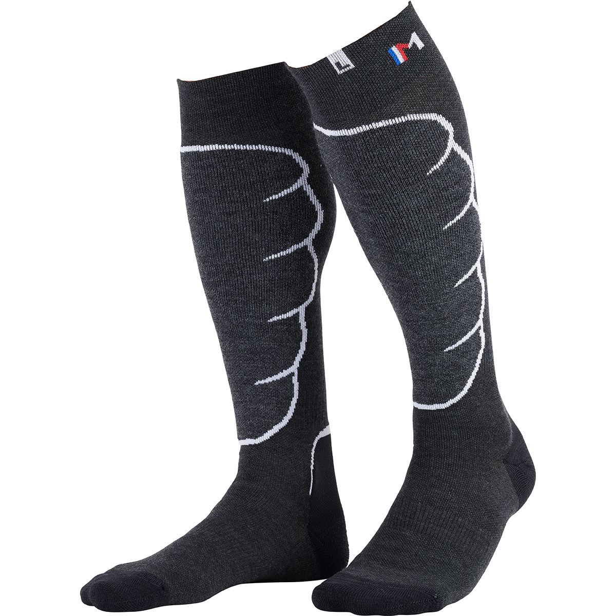 Monnet Calzini da scialpinismo X-Light (Taglia 39 , Nero)