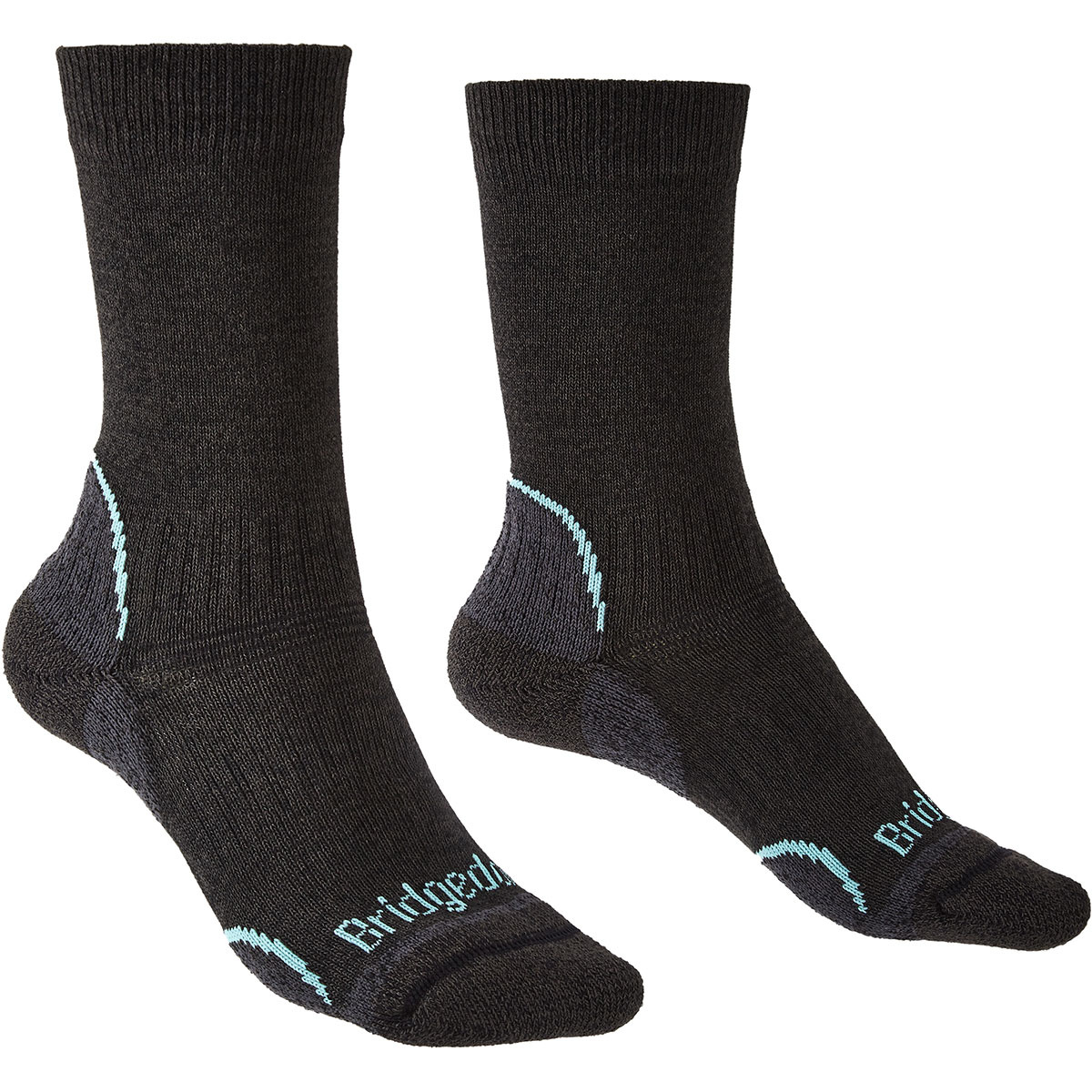 Bridgedale Damen Hike LW T2 Coolmax® Performance Boot Socken (Größe 38 , schwarz)