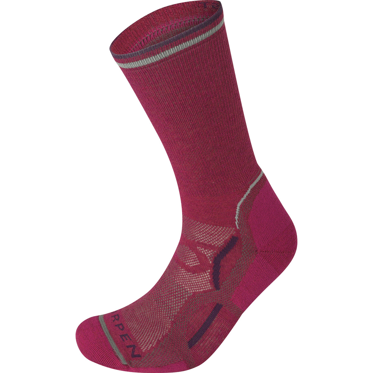 Lorpen Femme Chaussettes T2 Light Hiker Eco (taille 34 , Rose vif)