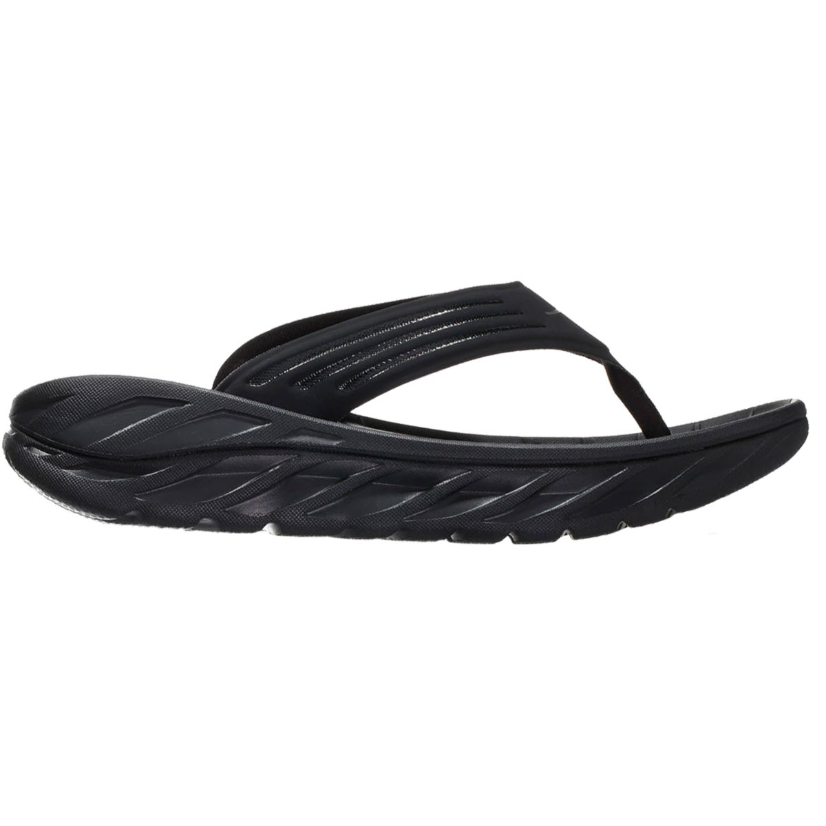 Hoka Herren Ora Recovery Flip Sandale (Größe 46.5 , schwarz)